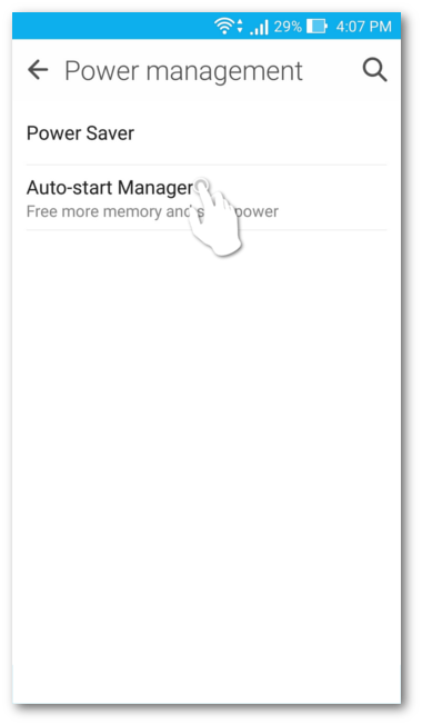 Select Auto-start Manager